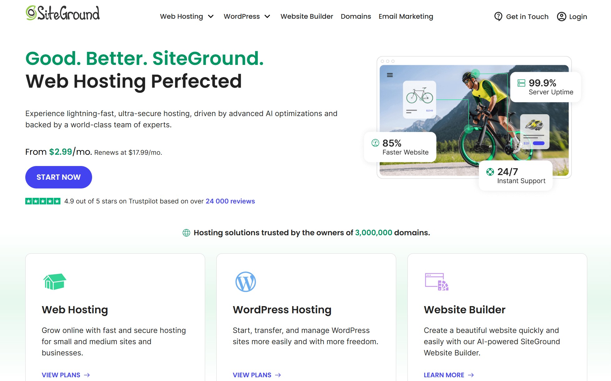 SiteGround评测:WordPress用户的速度首选,但请警惕续费价格 SiteGround评测:WordPress用户的速度首选,但请警惕续费价格
